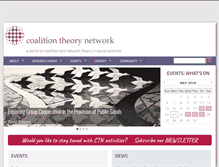 Tablet Screenshot of coalitiontheory.net